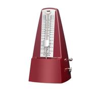 JunZheHub Métronome avec Suivi Du Tempo et Du Rythme, Accessoire Musical Portable et Antirouille, Son Puissant, Universel pour Piano, Guitare, Violoncelle et Sa, Rouge