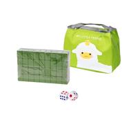 JunZheHub Mini Mahjong, Jeu de Société Chinois Portable, Pièces de Jeu Classiques et Divertissantes, Idéal comme Cadeau Ou en Matériau, Parfait, Vert