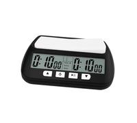 JunZheHub Minuteur D'échecs pour Les Internationaux, Horloge Numérique pour Jeux de Société, Noir