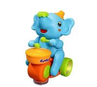 JunZheHub Musical Non Toxique | Effs Sonores Lumineux, Éléphant J Balles, Sûr, Éléphant Interactif à Rltes, pr Tapis D'éveil, Bébés, Bleu