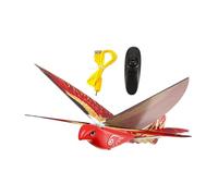 JunZheHub Oiseau Télécommandé Jouet Oiseau Volant Électrique Simulation Battement Ailes Télécommande Facile Utilisation Convient Enfants Loisirs Maison, Rouge