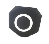 JunZheHub Pare-vent, Filtre Anti-reflets, Professionnel, pour Cabine Vocale Intérieure/extérieure, Noir