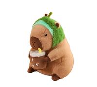 JunZheHub Peluche Capybara En Peluche, Décoration de Chambre à Coucher, Jouet D'accompagnement pour Le Sommeil, Cadeaux D'anniversaire pour Enfants, Adultes et, Avocat 30cm