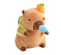 JunZheHub Peluche Capybara - Mignonne Peluche Capybara avec Bulles de Morve à Tirer - Décoration pour La Maison - Poupée Capybara en Peluche pour Enfants, Carapace de Tortue D