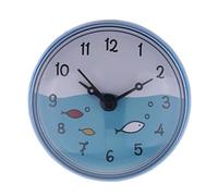 JunZheHub Petite Horloge Murale étanche avec Affichage Visible pour Salle de Bain et Ventouse Efficace, Structure Compacte En Silicone et PVC, Convient pour La