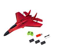 JunZheHub Planeur Avion Jouet Planeur Télécommandé Avion Jouet Enfant Adulte Plan Volant LED Double Propulsion Stabilité Haute Portée Résiste Aux Collisions Ada, Rouge