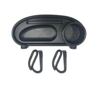 JunZheHub Plateau à Goûter Universel avec Porte-gobelet, Amovible, Facile à Installer, avec Séparateurs, Accoudoir Flexible et Porte-Assiette.