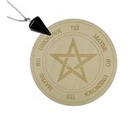 JunZheHub Plateau D'astrologie en Bois, Outil de Artisanal avec Inscription, Idéal pour Les Débutants et La Décoration, Une