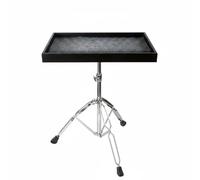 JunZheHub Plateau de Percussion pour Sticks et Petits Accessoires Organisateur de Matériel Musical Support Stable pour Percussion Plateau Antidérapant en Métal, Modèle Entièrement Fermé