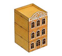 JunZheHub Puzzle En Bois à Monter Soi-même : Maquette D'architecture Européenne pour Un Cadeau Créatif, StyleC