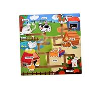 JunZheHub Puzzles En Bois, Jeux de Labyrinthe et D'éveil, Puzzles En Le Thème de L'espace, Des Planètes et Du Système Solaire pour Enfants (fil, modèle animalier