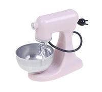 JunZheHub Robot Culinaire Miniature pour Maison de Poupée à L'échelle 1:12, Modèle de Décoration, Lumière Rose