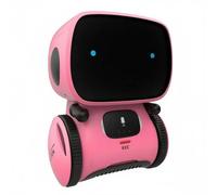 JunZheHub Robot Interactif Enfant Jouet Conversation Répétition Plastique Fonction Soutien Apprentissage Utilisation à la Maison Éducation Précoce, Rose