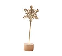 JunZheHub Sculpture Décorative En Forme de Feuille, Statuette Moderne En Métal avec Bois, Objet de Table Créatif et Artistique, Idéal pour Le Salon, F