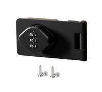JunZheHub Serrure Rotative, Serrure de Porte, Serrure de Tiroir, Serrure à Combinaison Mécanique, Remplacement de Clés, Matériau en Alliage pour de, Noir 3.5 Pouces