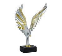 JunZheHub Statuette Décorative D'oiseau En Résine, Ouverte, Idéale pour Une Chambre, Un Bureau, Une Bibliothèque, Un Salon Ou Un Bureau, Champagne