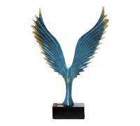JunZheHub Statuette Décorative D'oiseau En Résine, Ouverte, Idéale pour Une Chambre, Un Bureau, Une Bibliothèque, Un Salon Ou Un Bureau, Bleu