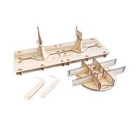 JunZheHub Support Auxiliaire pour Maquettes de Bateaux, Accessoire de Fixation Stable, Réglable, en Bois