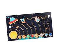 JunZheHub Système Solaire Puzzle Planètes en Bois Jouet Éducatif Apprentissage Spatial Jeu d'Observation Développement Logique pour Enfants