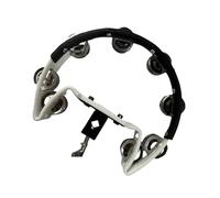 JunZheHub Tambourin Charleston En Acier Inoxydable à Une Rangée de Cloches pour Ensemble Musical D'enfants, Blanc