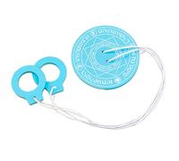 JunZheHub Toupie Volante En Bois avec Disque Rond, Accessoire éducatif pour Développer La Coordination, Idéale pour Les Fêtes, Les Enfants, L'école et La Ma, Bleu