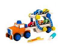 JunZheHub Véhicule D'assemblage en Bois Robuste Véhicule en Bois Non Toxique Camion Atelier Écrs Vis pr Apprentis Mécaniciens