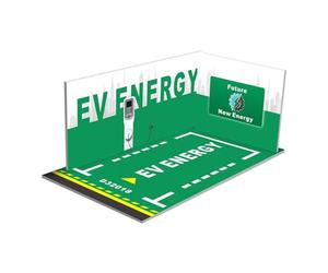 JunZheHub Vitrine de Luxe pour Voitures avec éclairage, Vert