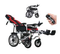Juodkeo Fauteuil roulant électrique 500W super puissance cheval pour adultes - 12AH réglable pliable, avec tête repose et dossier réglable en multi-angle - leger bis 150KG