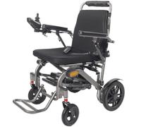 Juodkeo Fauteuil roulant électrique en aluminium pour adultes, portée 28km - Support jusqu'à 150kg, pliable léger compact pour seniors, capacité tout-terrain