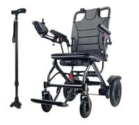 Juodkeo Fauteuil roulant électrique pliable léger pour adultes avec moteur puissant de 360W, batterie amovible de 6Ah/10Ah/20Ah, capacité de 150kg.,20ah