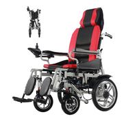 Juodkeo Fauteuil roulant électrique réglable complètement confortable, pliable - Pour adultes, aide à la mobilité télécommandée - Portée 25KM ~ batterie prolongée 12AH - Tout-terrain motorisé