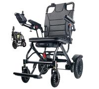 Juodkeo Fauteuil roulant électrique tout terrain pour adultes, fauteuil roulant électrique à plus longue portée de 13 miles, pliable pour les personnes âgées, handicapé,Regular
