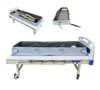 Juodkeo Kit de baignoires et douches médicales portables pliables pour adultes - simple aide à la toilette au lit pour handicapés/seniors/patients alitées, accessoires de bain au lit