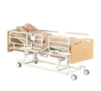 Juodkeo Lit d'hôpital électrique ajustable en unité de soins intensifs pour patients ou personnes âgées, avec fonction de dossier et de soulèvement des jambes, réinitialisation à une touche