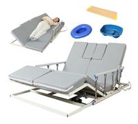 Juodkeo Lit électrique avec dossier inclinable pour patient, 80° d'assistance à la rotation, pour la lecture, les repas, la récupération à domicile, comprend le matelas.,190 * 90