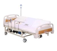 Juodkeo Lit hospitalier entièrement électrique multifonctionnel pour soins à domicile - Lit médical ICU, fonctions de renversement et de basculement entièrement électriques, entièrement réglable