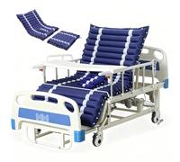 Juodkeo Lit médical électrique pour usage à domicile, réinitialisation par une touche, arrêt d'urgence, dossier de 0 à 70°, réglage des jambes de 20° à -65°,with Air Mattress1