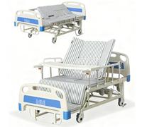 Juodkeo Lit médical électrique pour usage à domicile, réinitialisation par une touche, arrêt d'urgence, dossier de 0 à 70°, réglage des jambes de 20° à -65°,Standard