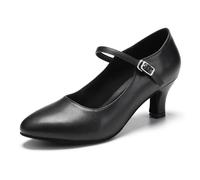 JUODVMP Chaussures De Danse De Salon en Satin pour Femmes,Chaussures Blanc De Danse Lisse,pour Le Tango,La Valse,Les Danses Sociales,40 EU