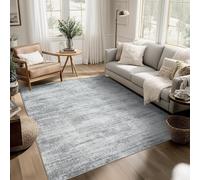 juofbwas Tapis Salon Lavable Antidérapant,Tapis Salle à Manger et Chambre,Doux à Poils Ras,Lavable en Machine pour Terrasse,Cuisine et Couloir Gris Moderne, 70x140cm