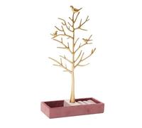 JUOPZKENN Branche Porte-Bijoux Arbre à Bijoux avec Plateau Oiseaux Arbre Présentoir à Bijoux Arbre Tour Rack Organisateur pour Salons Salles de Bains Boucle D'oreille Présentoir
