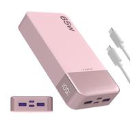 JUOVI Batterie Externe 65W 20000mAh USB-C Charge Rapide Power Bank | 2 USB-C et 2 USB-A avec affichage LED, compatible iPhone 17/16/15, Samsung Galaxy, MacBook et iPad