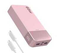 JUOVI Batterie Externe 65W pour Ordinateur Portable Power Bank 20000mAh | Charge Rapide avec 4 Ports Écran LED Batterie Portable pour MacBook Air iPad Tablette iPhone Samsung Steam Deck
