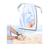 JuPaRo Sac pour trésor de plage, sac de collection de coquillages, sac de plage pour enfants, sac de collection pour enfants, accessoires de plage pour enfants