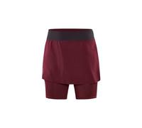 Jupe 2 en 1 craft pro trail bordeaux femme