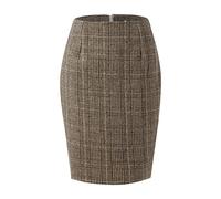 Jupe à Carreaux Taille Haute pour Femmes Mini Jupes en Laine Crayon Moulantes Jupe Genoux Grande Taille Bodycon Femme Mini Jupe