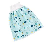 Jupe à couches imperméable - Couche lavable courte - Lingettes bébé anti-énurésie en coton protège-couches pour garçons et filles dormir la nuit