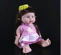 Jupe À N¿Ud Papillon Pour Fille, 30cm, Yeux Bleus, Poupée Très Mignonne, Nouveau-Né, Modèle, Cadeau Pour Fille