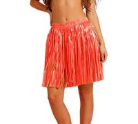 Jupe à paillettes pour danse du ventre - Ensemble de franges - Tenue de rave - Costume de danse - Mini jupe enveloppante - Pour femme et fille - Paillettes - Hawaï - Hula Herbe, #102, taille unique