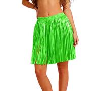 Jupe à paillettes pour danse du ventre - Ensemble de franges - Tenue de rave - Costume de danse - Mini jupe enveloppante - Pour femme et fille - Paillettes - Hawaï - Hula Herbe, #100, taille unique